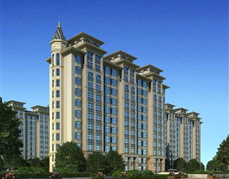 欧式高层住宅小区