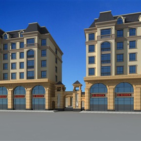 欧式 住宅楼 住宅大门