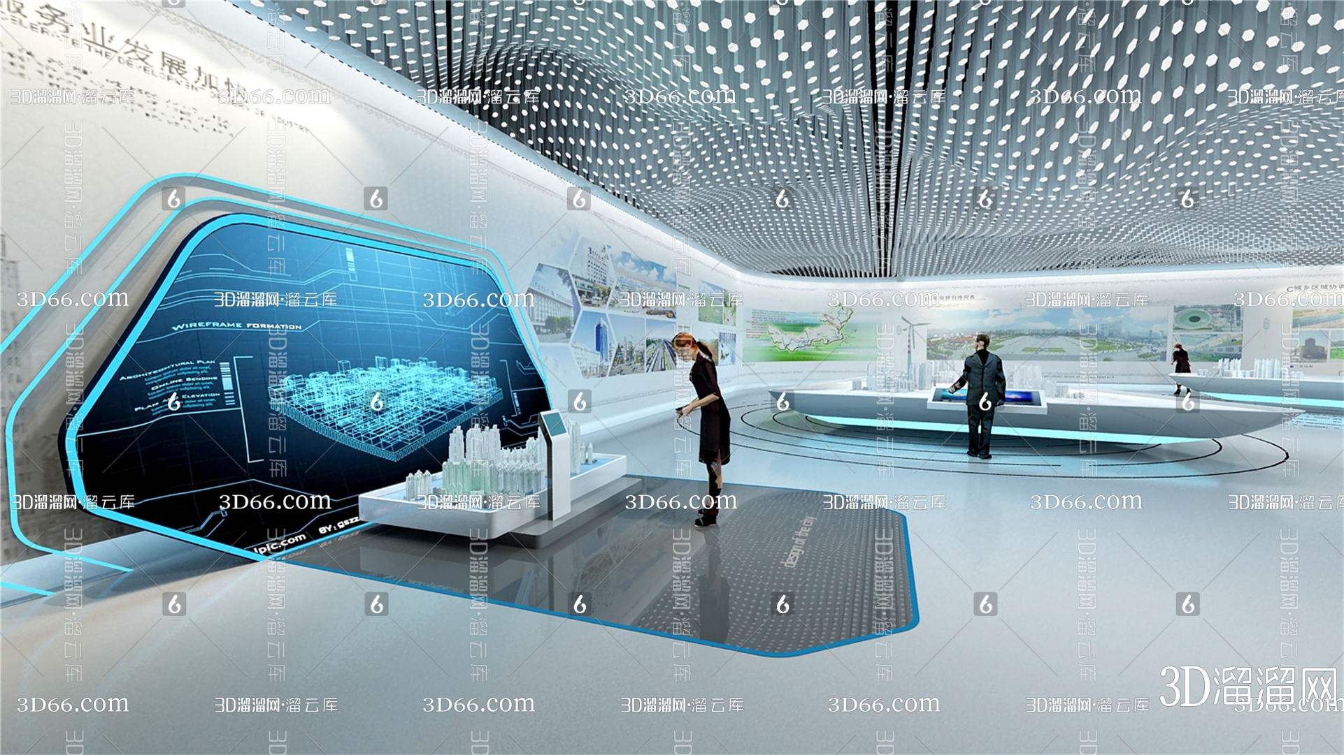 【展厅3D模型下载】-展厅3D模型素材下载_3D溜溜网-花瓣网