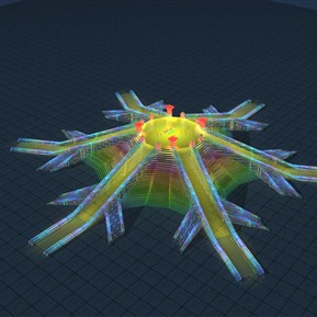 现代 滑梯 冰灯滑梯