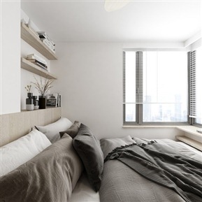 现代 榻榻米卧室 简约卧室榻榻米