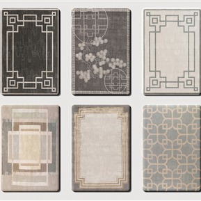 新中式 方形地毯 地毯