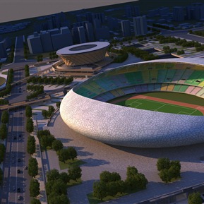 现代 体育馆建筑 体育馆