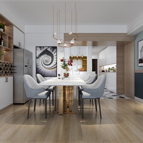 现代 餐厅 客餐厅