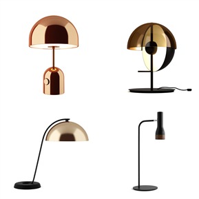 现代 台灯 落地灯台灯组合