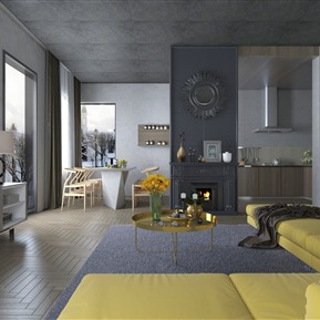 客餐厅 客厅家具组合