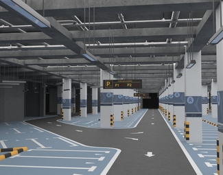 现代地下车库