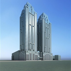 现代 办公楼 综合体塔楼