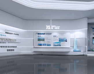 现代展厅 企业展厅 科技展厅 产业展厅 沙盘 门头 产业集群 智慧园区 科技产业 展示墙 展示台