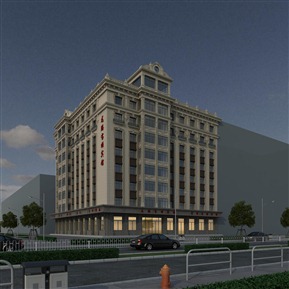 欧式 酒店建筑 酒店宾馆