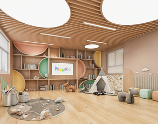 现代 幼儿园 儿童玩具屋