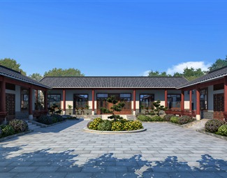 中式苏州园林建筑
