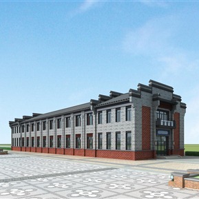 新中式 商业楼 徽派商业