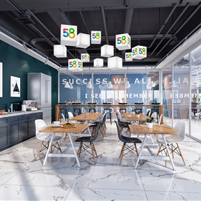 现代 茶水间 办公茶水间休息区