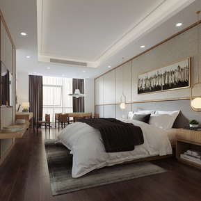 现代 客房 博物馆 特写