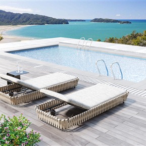 现代 躺椅 户外休闲躺椅