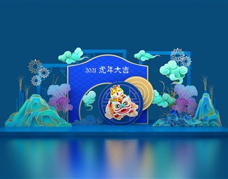 中式 美陈 国潮美陈