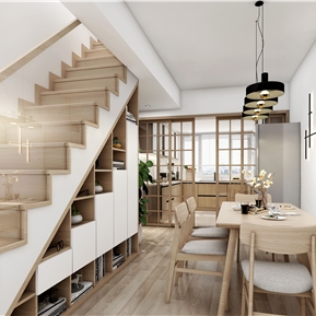 北欧 餐厅 原木餐厅