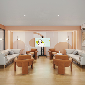 现代 休息区 美容院休息区