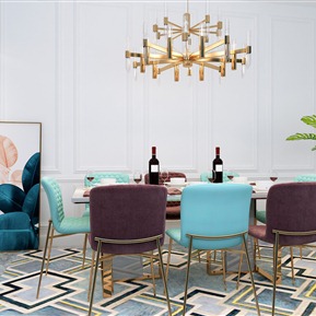 轻奢 餐桌椅组合