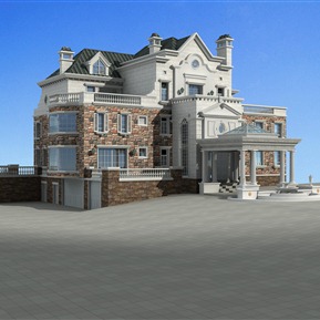 欧式 独栋别墅 私家别墅