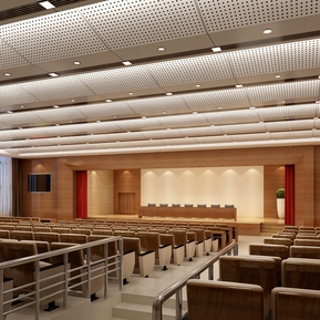 现代 会议厅 大会议室连排椅主席台