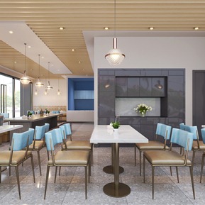 现代 餐厅 餐饮空间 餐桌椅