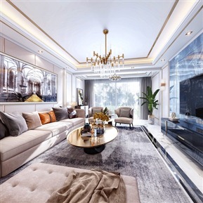 轻奢 客餐厅 客餐厅门厅