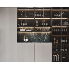 现代 酒柜 玻璃酒柜