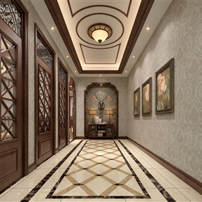 美式 玄关 别墅玄关