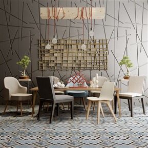 北欧 餐桌椅组合 简约餐桌椅