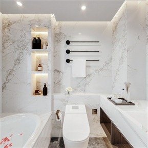 现代 卫生间 卫生间浴室