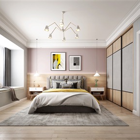 北欧 卧室 主卧室