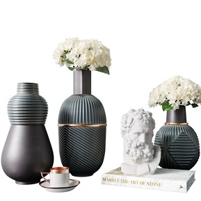 现代 摆件组合 花瓶 摆件