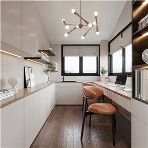 现代 书房 书房休息区