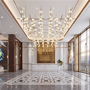 轻奢 售楼处 售楼大厅