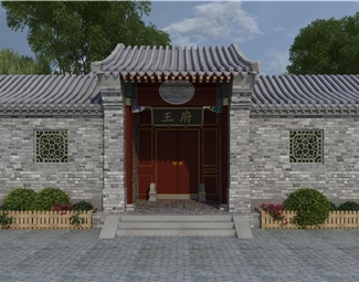 中式门头景观