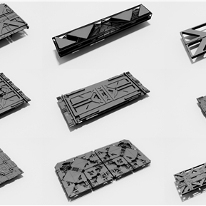 后现代 墙面 科幻墙面