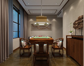 新中式 棋牌室