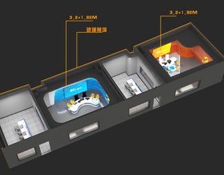 现代 演播室 广播直播间