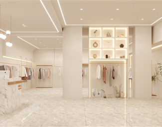 现代 服装店