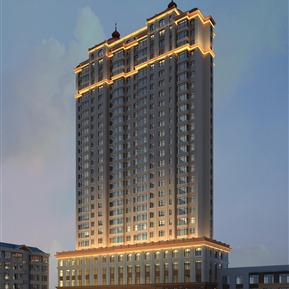 欧式 办公楼 办公楼夜景