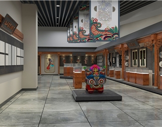 中式中式展厅空间