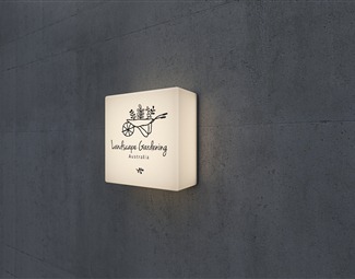 现代造型灯箱