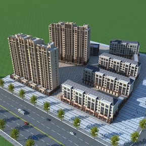 现代 商业街 住宅商业