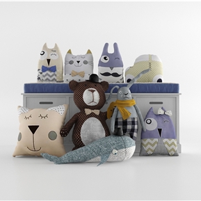 现代 抱枕 卡通抱枕