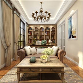 美式 书房
