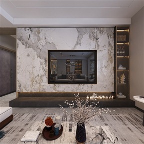 现代 客餐厅 客厅主卧