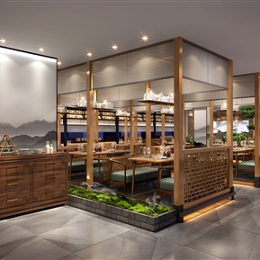 新中式 餐厅 酒店餐厅