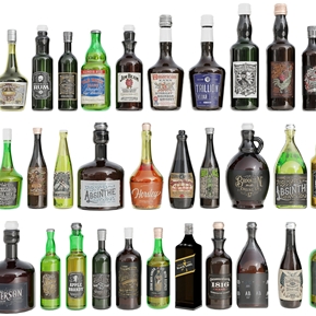 现代 酒 洋酒红酒酒瓶